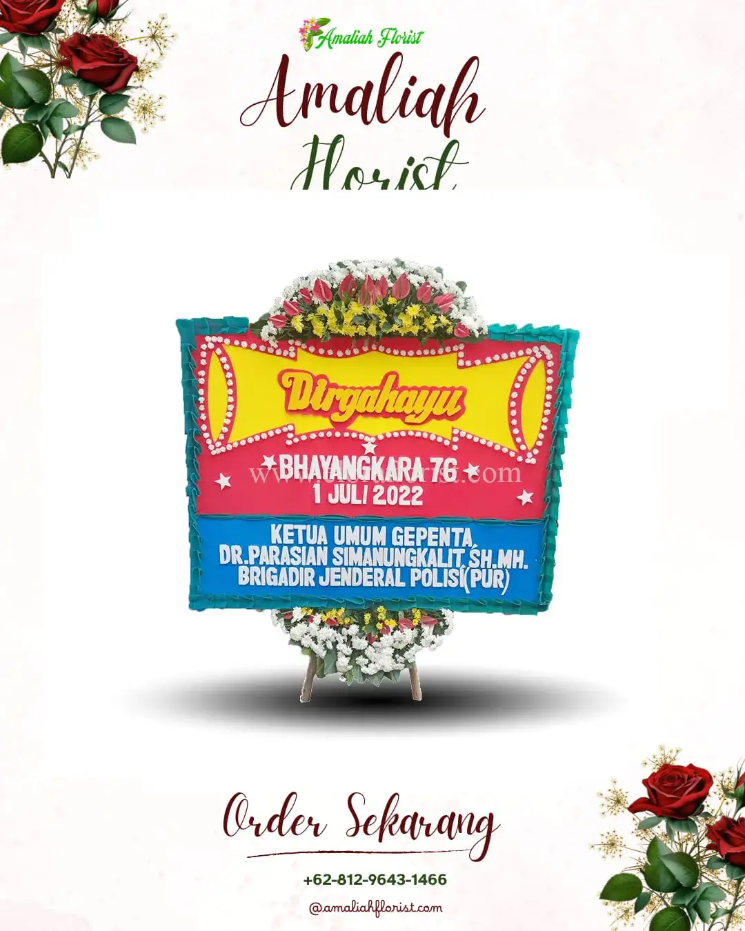 Papan Bunga HUT Ulang Tahun Buay Pematang Ribu Ranau Tengah